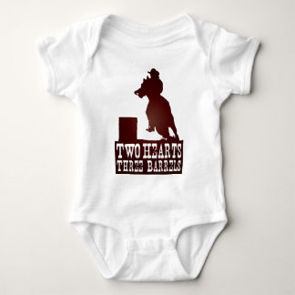 barrel racing cowgirl redneck horse baby bodysuit