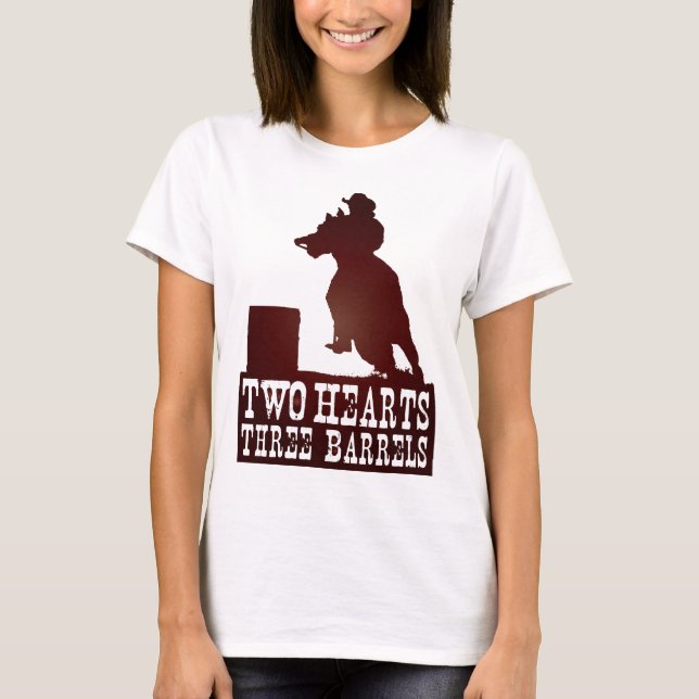 barrel racing cowgirl redneck horse T-Shirt (Front)