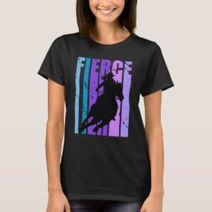 Barrel Racing Fierce Cowgirl Hat Western Theme Pur T-Shirt