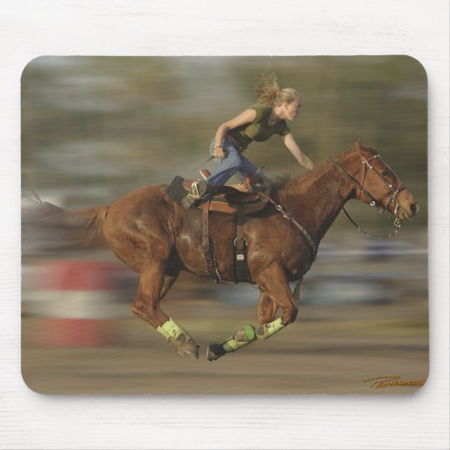 Barrel Racing - Gettin' Air Mouse Mat (Front)
