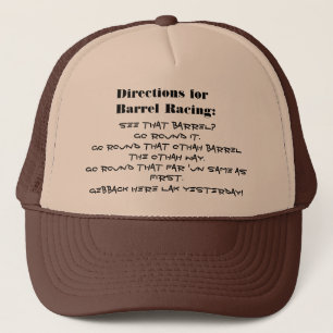 Barrel Racing - Girls - Directions Trucker Hat