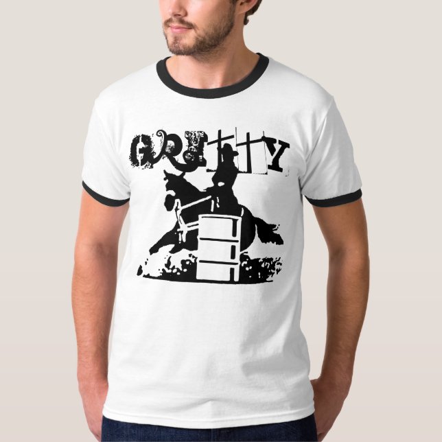 BARREL RACING GRITTY T-Shirt (Front)