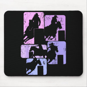 Barrel Racing Horse Barrel Racer Rodeo Cowgirl Wom Mouse Mat