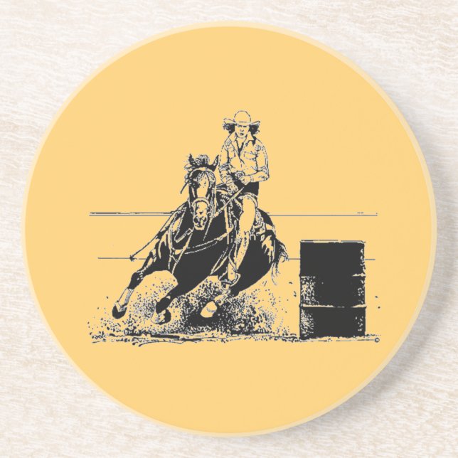 Barrel Racing Horse Coaster (Front)