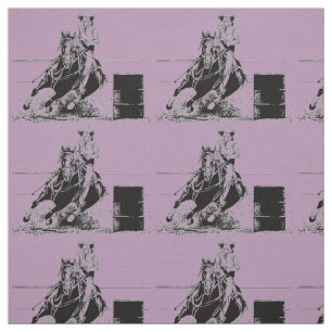 Barrel Racing Horse Fabric