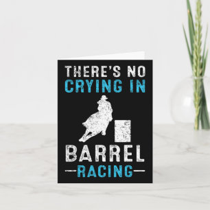 Barrel Racing Horseback Riding Vintage Gift Card