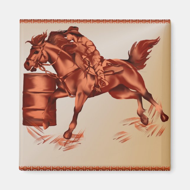 Barrel Racing _Magnet Magnet (Front)