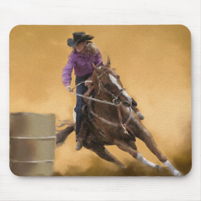 Barrel Racing Mouse Mat (Front)