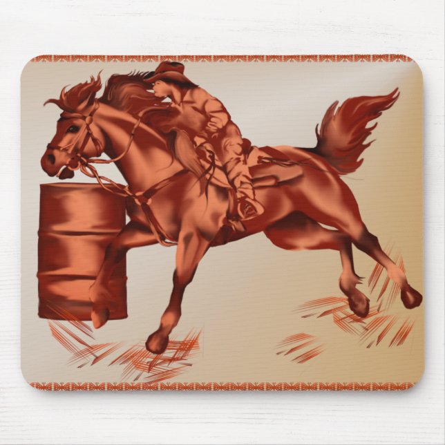 Barrel Racing _Mousepad Mouse Mat (Front)