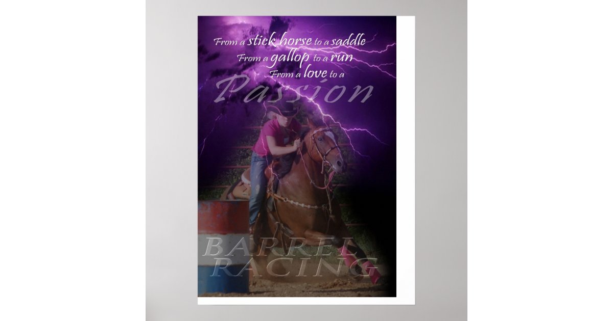 Barrel Racing Poster | Zazzle