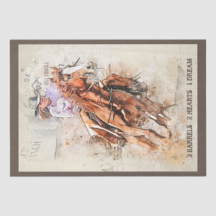 Barrel Racing Quote Tissue Paper