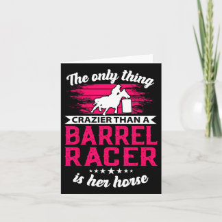 Barrel Racing Roping Horseback Riding Horse Rodeo  Card