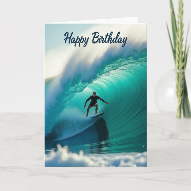 Barrel Wave Birthday Card (Front)