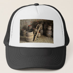 Barrels Of Wine At Basement Trucker Hat