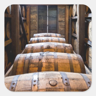 barrels square sticker
