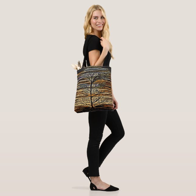Barren Dawn Tote Bag (On Model)