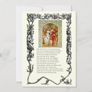 Barrett Browning - Sonnets from the Portuguese #43 Invitation