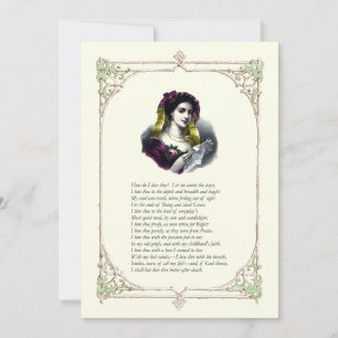 Barrett Browning - Sonnets from the Portuguese #43 Invitation