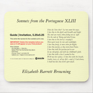 Barrett Browning - Sonnets from the Portuguese #43 Mouse Mat