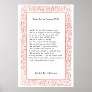 Barrett Browning - Sonnets from the Portuguese 43 Poster