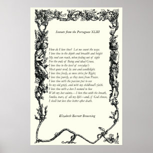 Barrett Browning - Sonnets from the Portuguese 43 Poster