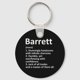 Barrett Definition Personalised Name Funny Key Ring