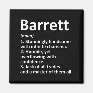 Barrett Definition Personalised Name Funny Magnet