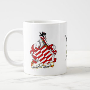 Barrett Irish Coat of Arms Personalised Large Coffee Mug