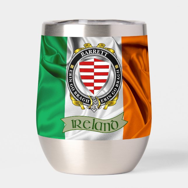 Barrett Irish Shield & Flag Personalised (Back)