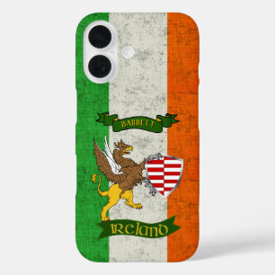 Barrett Irish Shield & Griffin Personalised       iPhone 16 Case