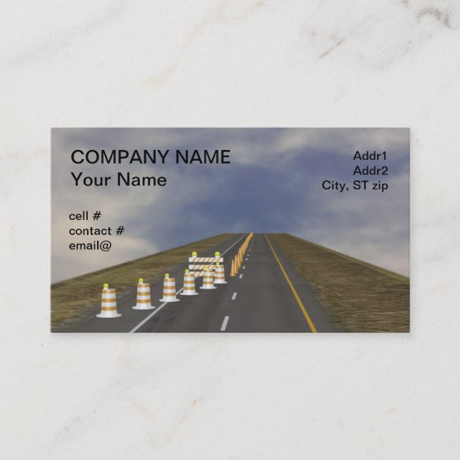 Barricade assortment business card (Front)