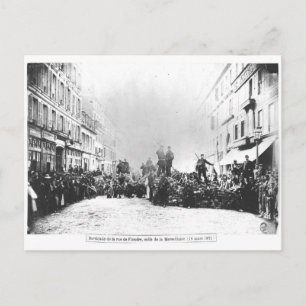Barricade in the Rue de Flandre Postcard
