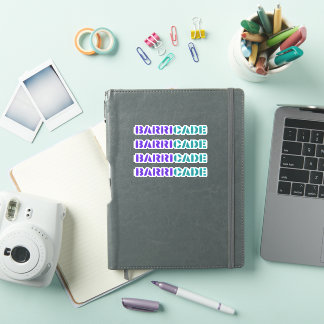 Barricade Stickers - Teal & Purple