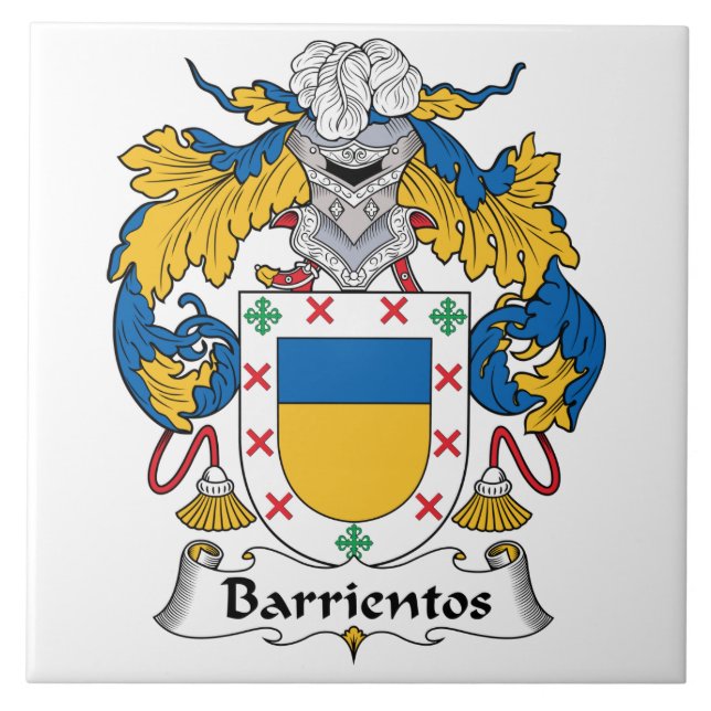 Barrientos Family Crest Tile (Front)