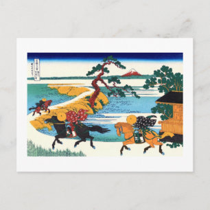 Barrier Sumida River Hokusai Fine Japanese Art Postcard