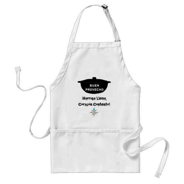 Barriga Llena, Corazón Contento Apron (Front)