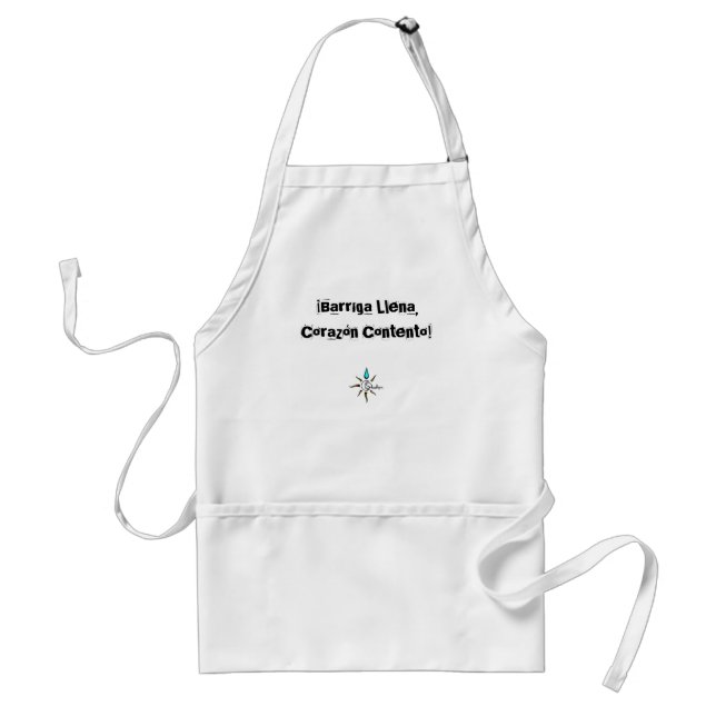 Barriga Llena, Corazón Contento Apron (Front)