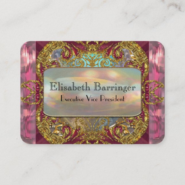 Barringer Bliss 3.5 Elegant Professional Business Card (Front)