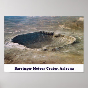 Barringer Meteor Crater Poster