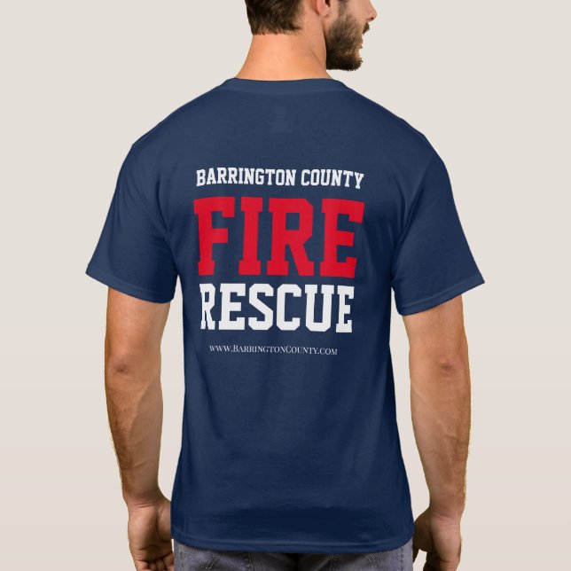 Barrington County Fire Rescue T-Shirt Classic (Back)