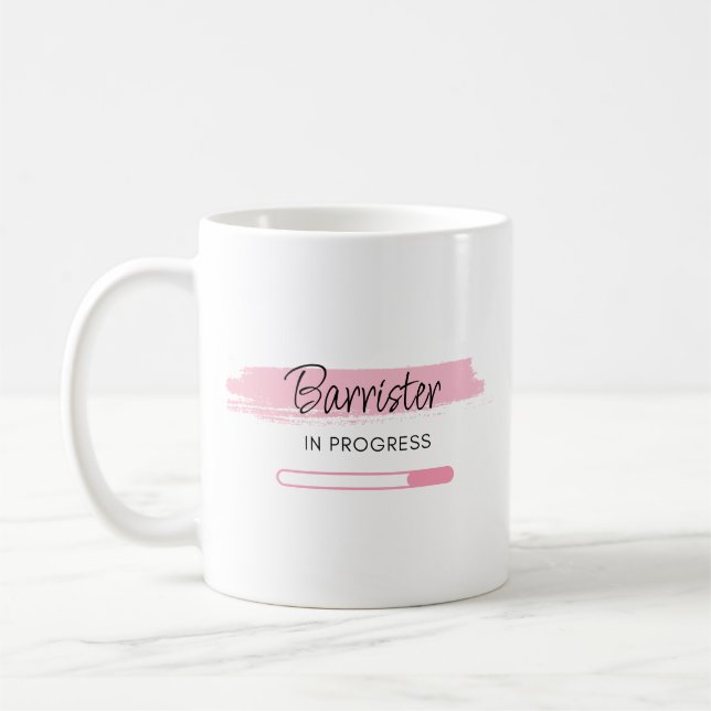 Barrister In Progress – Personalised Coffee Mug (Left)