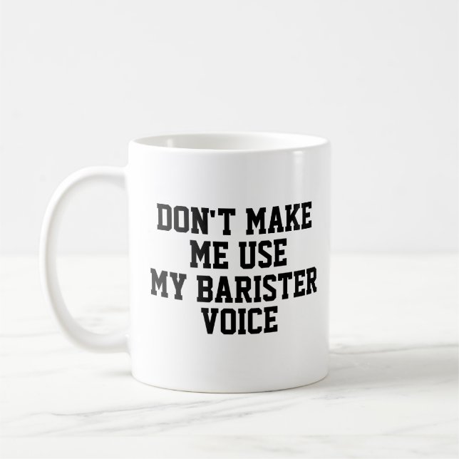 Barrister Personalized Coffee Mug (Left)