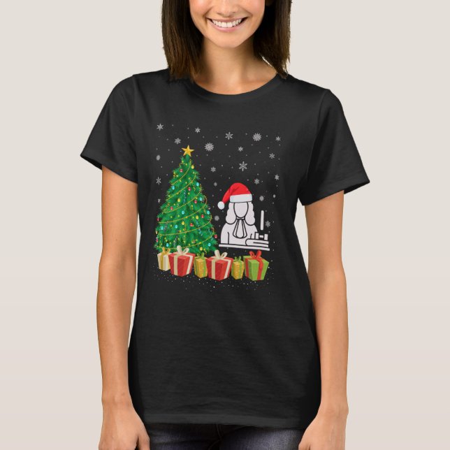 Barrister Xmas Tree Lighting Santa Hat Barrister C T-Shirt (Front)