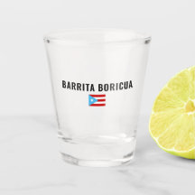 Barrita Boricua Puerto Rico Shot Glass