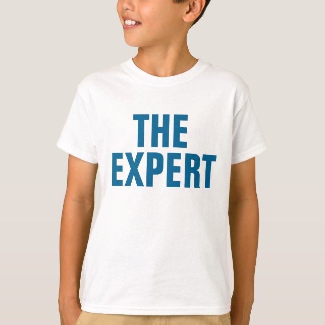 BARRON TRUMP THE EXPERT kids ringer t-shirts (Front)