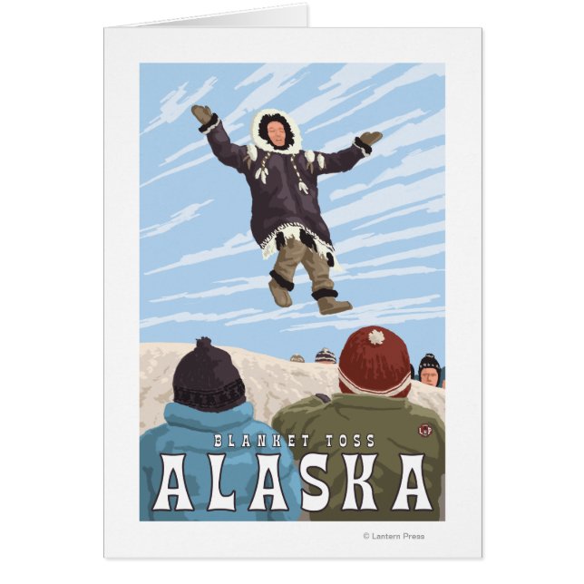 Barrow, Alaska Blanket Toss Vintage Travel (Front)