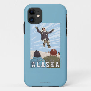 Barrow, Alaska Blanket Toss Vintage Travel iPhone 11 Case