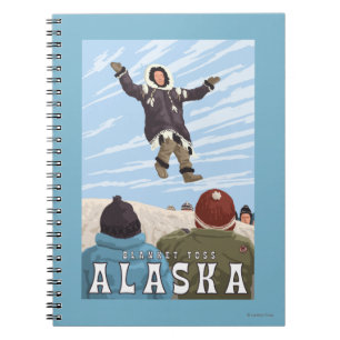 Barrow, Alaska Blanket Toss Vintage Travel Notebook
