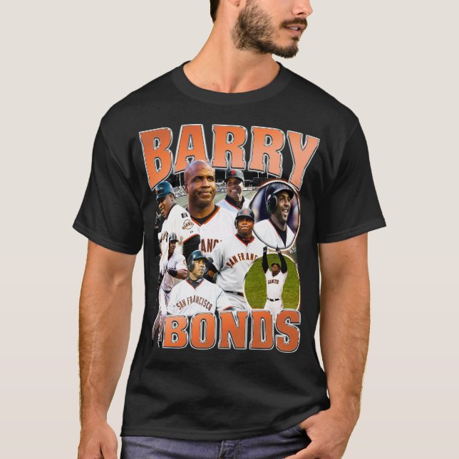 Barry Bonds Bootleg 90s Vintage College T-shirt (Front)