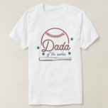 BARRY Dada of the Rookie Baseball Birthday T-Shirt<br><div class="desc">This t-shirt features cute baseball lace lines,  a baseball bat and a fun retro styled font with the words,  "dada of the rookie". This tee is perfect for a sports loving mum celebrating their little one's rookie year at their first birthday party.</div>